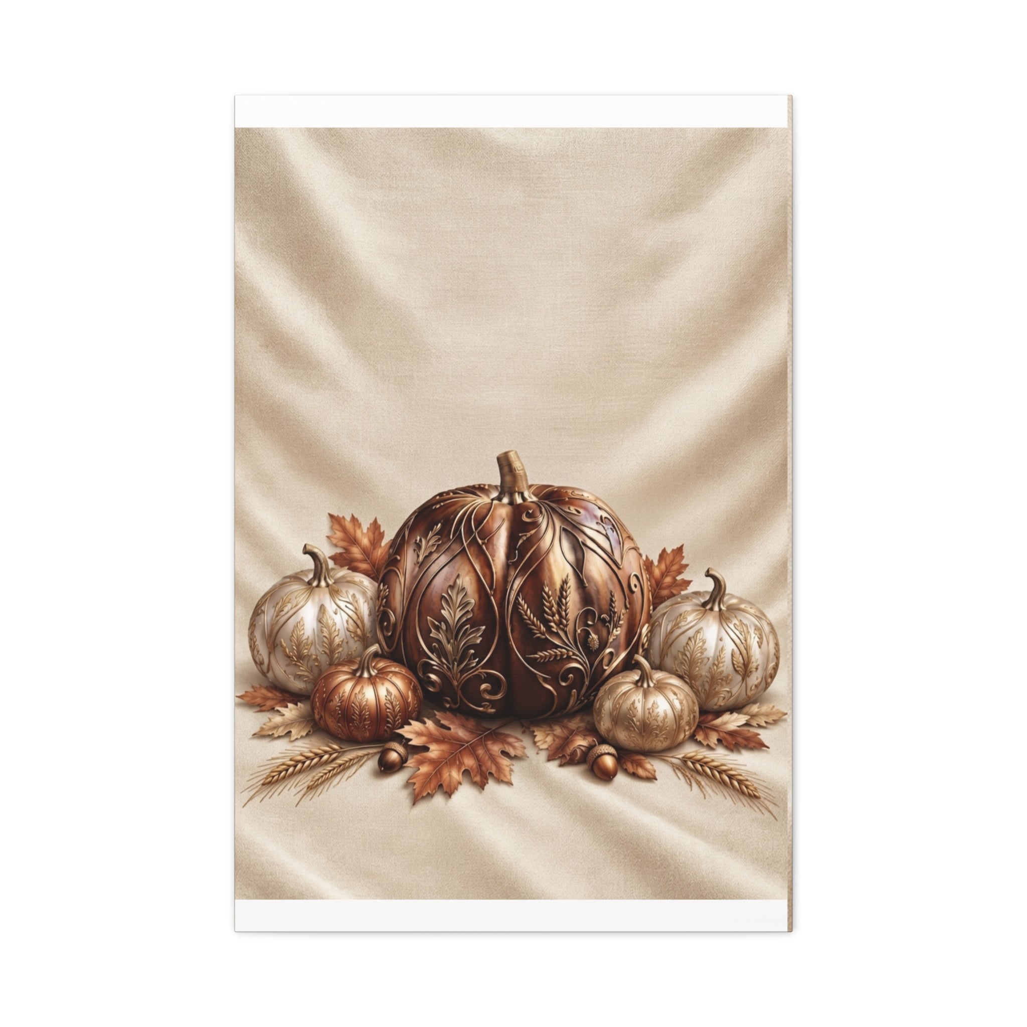 Autumn Pumpkin Canvas Print — Decorative Fall Wall Art