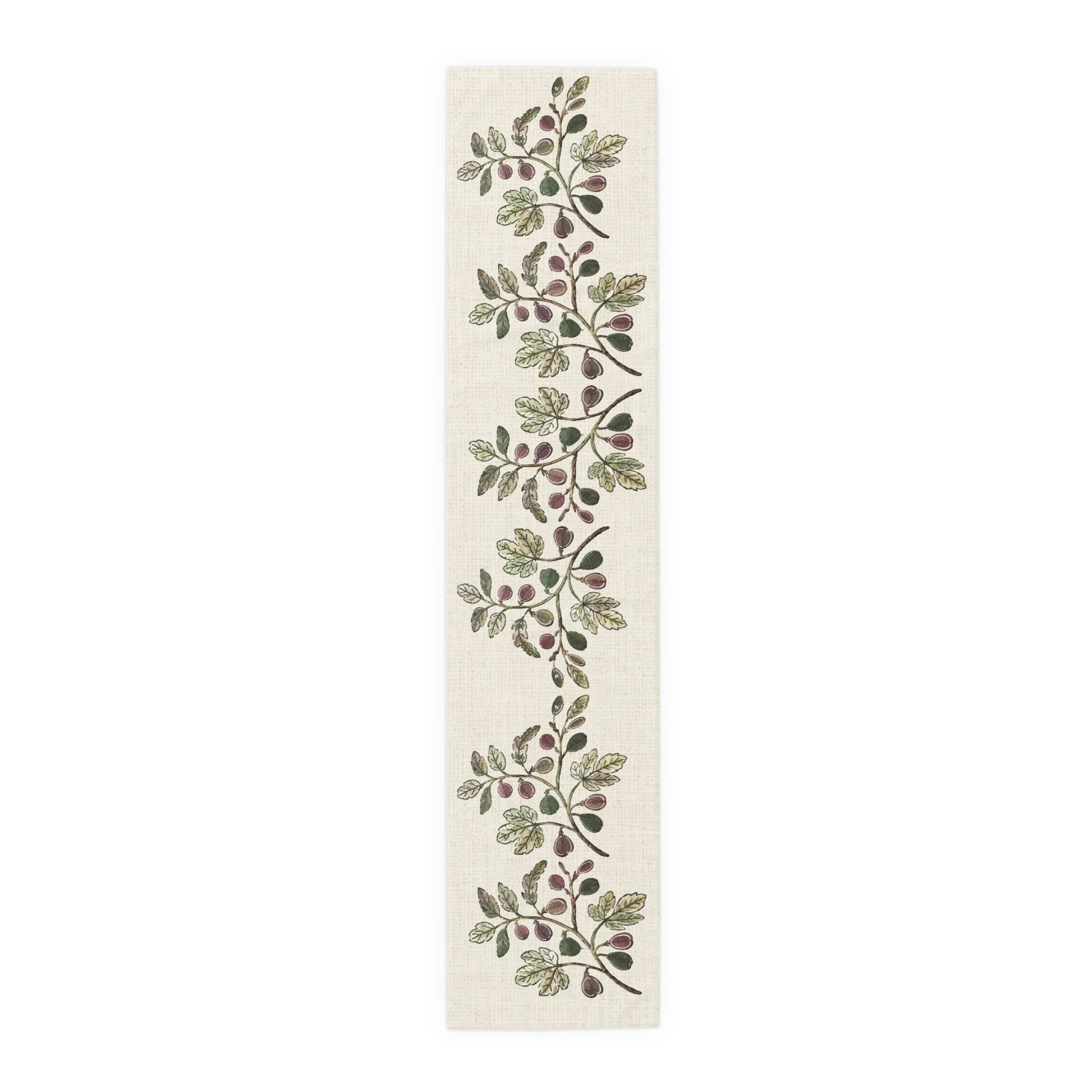 Fig branch table runner, farmhouse table decor