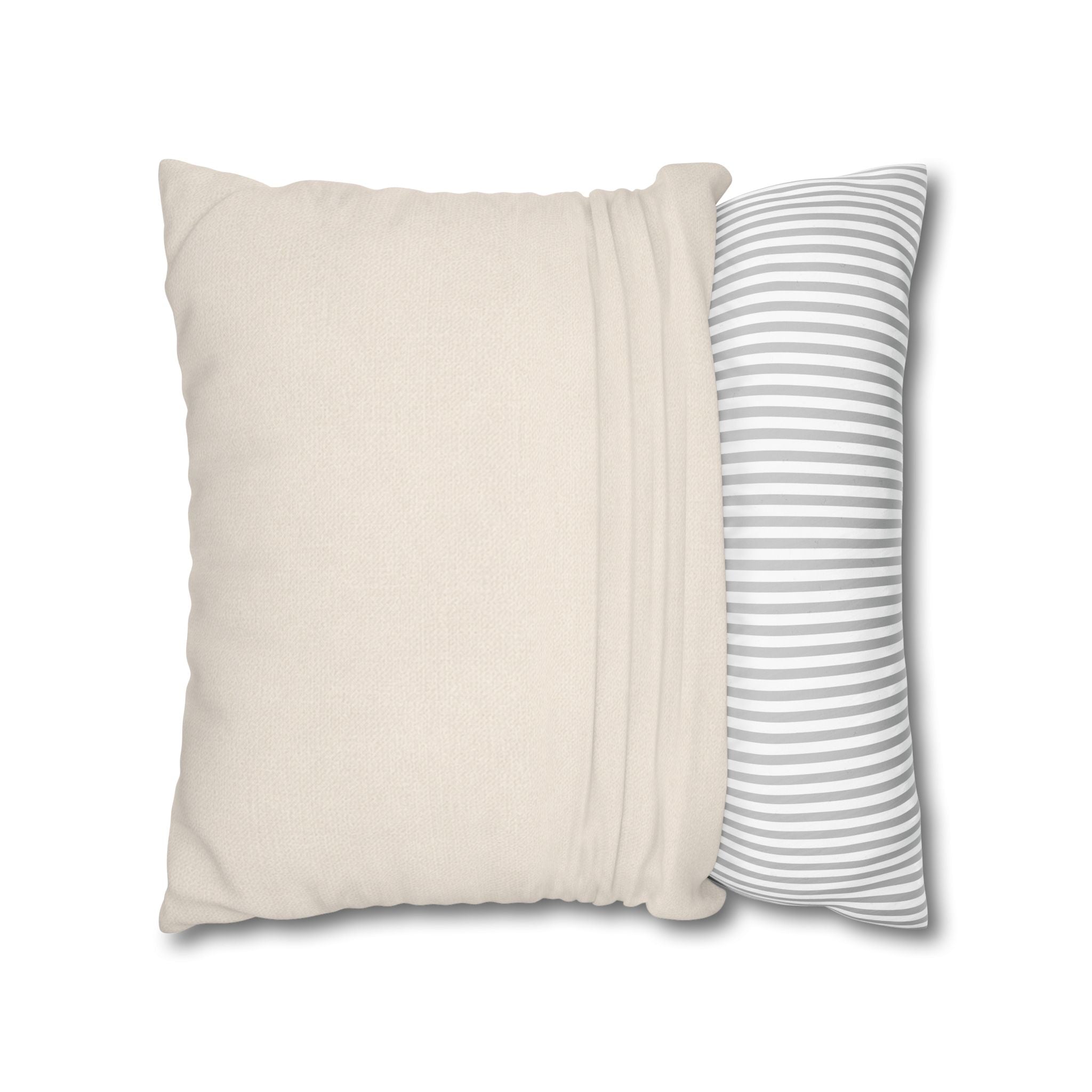 Heritage Medallion Embroidered Pillow Cover, Ivory Cotton with Blue & Gold Crest Detail, French Country Decor, Solen