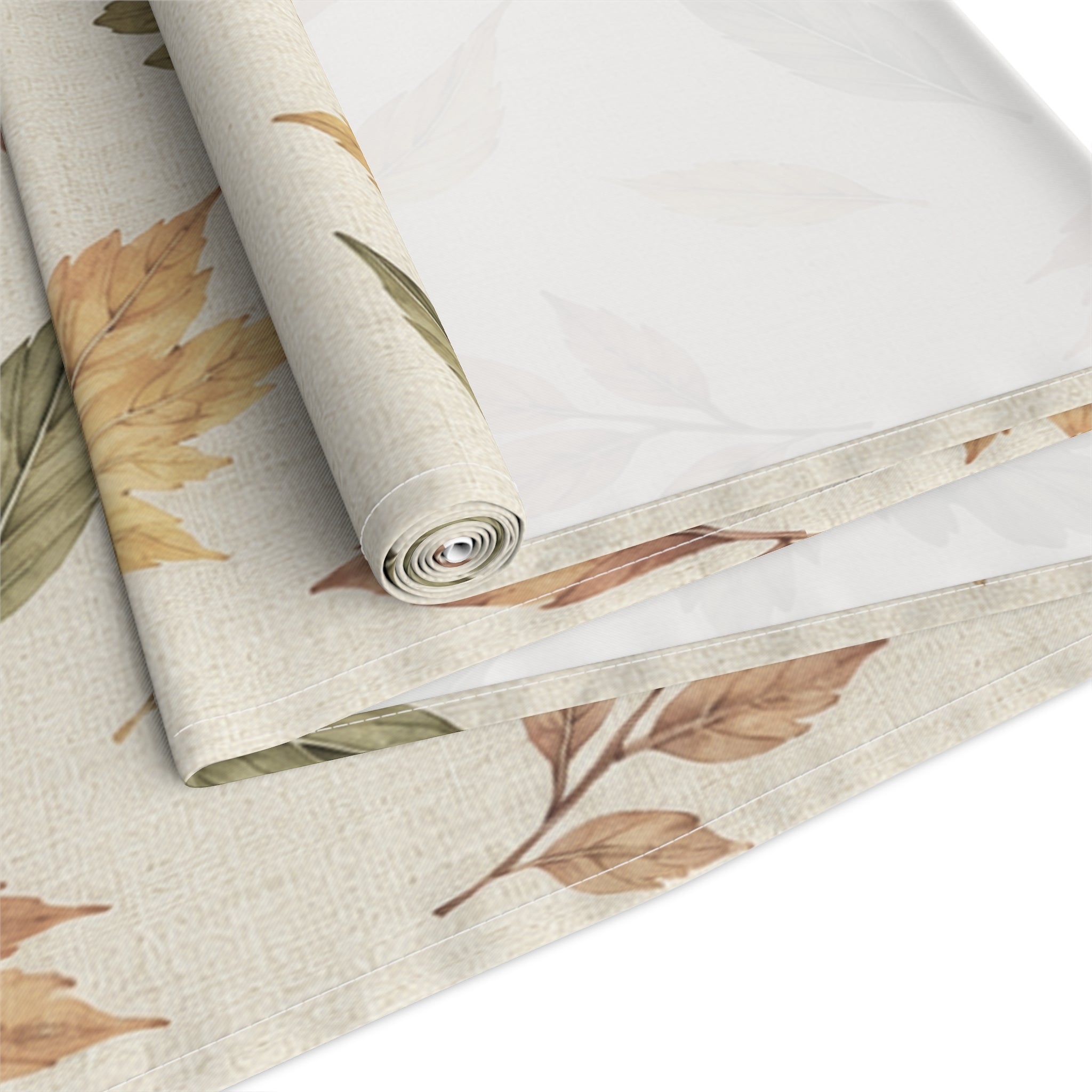 Autumn Leaves Table Runner, Fall Table Decor, Thanksgiving Table Runner, Rustic Botanical Dining Decor, Harvest Hostess Gift