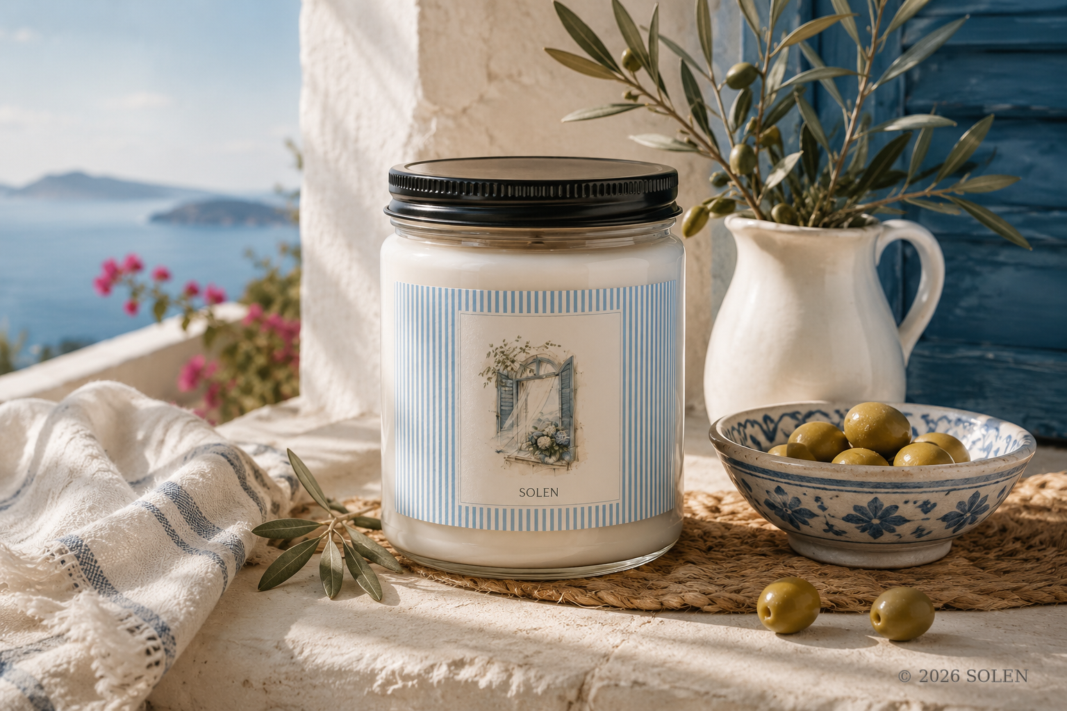 Mediterranean Coastal Soy Candle | Solen, © 2026 SOLEN