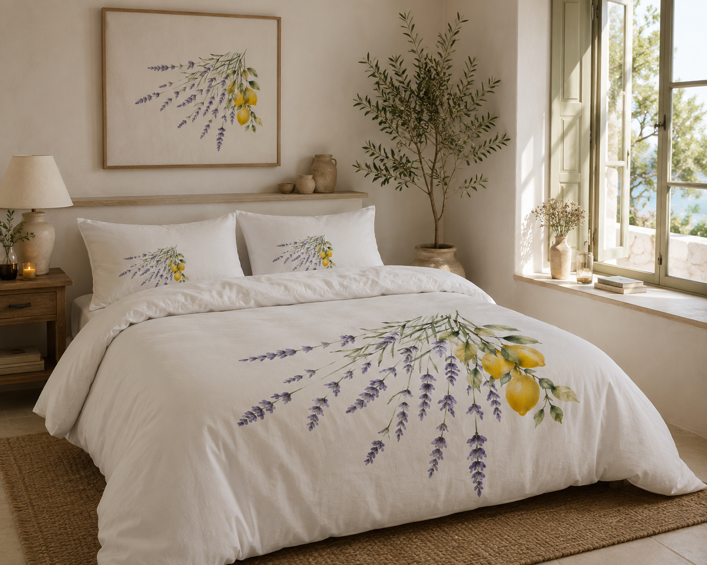 Mediterranean Lemon & Lavender Bedding