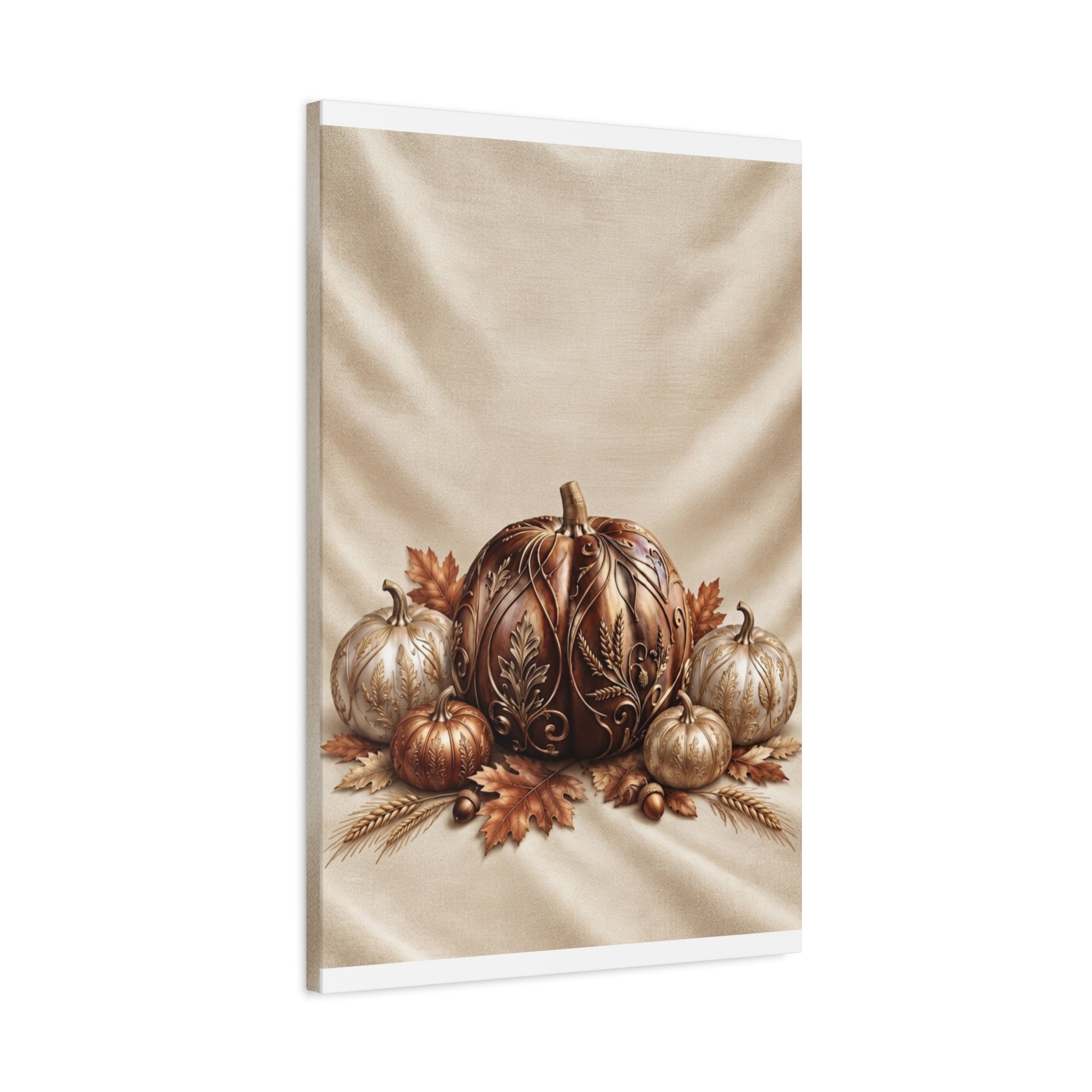 Autumn Pumpkin Canvas Print — Decorative Fall Wall Art