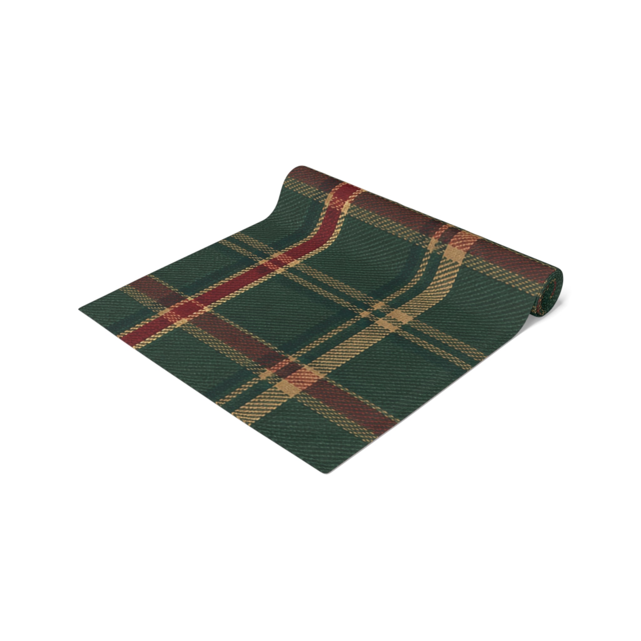 Poinsettia Holiday Table Runner — Rust Floral Christmas Dining Decor