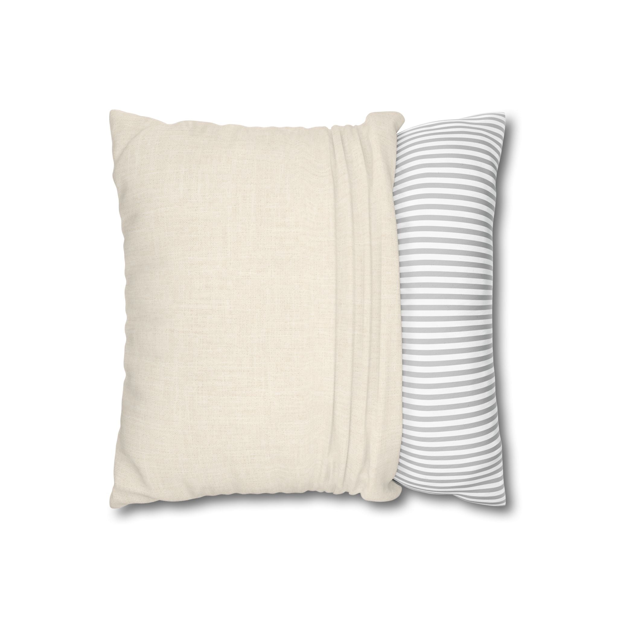 Botanical Fig Branch Decorative Pillowcase — Spun Polyester Square Accent Pillow Cover, Solen