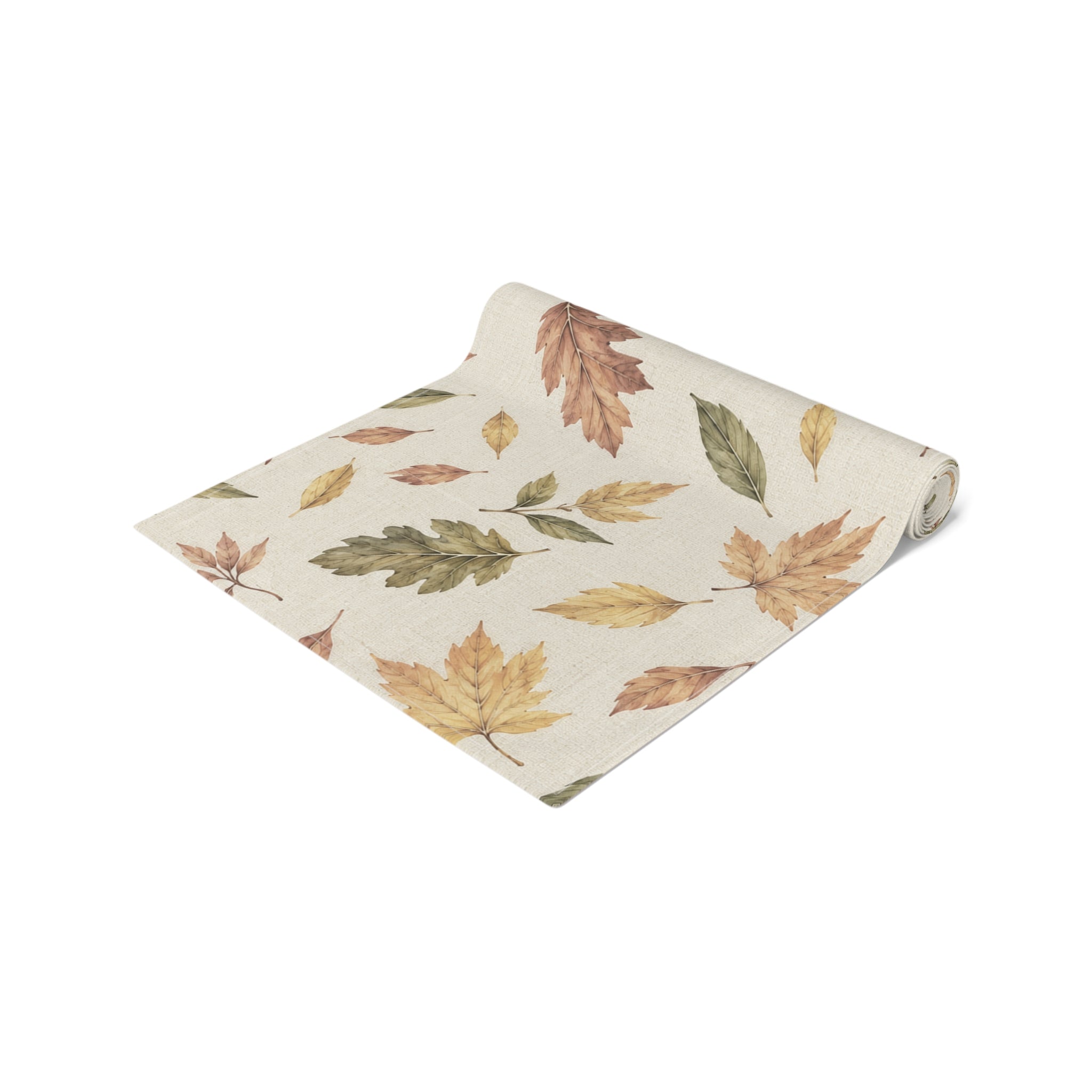 Autumn Leaves Table Runner, Fall Table Decor, Thanksgiving Table Runner, Rustic Botanical Dining Decor, Harvest Hostess Gift